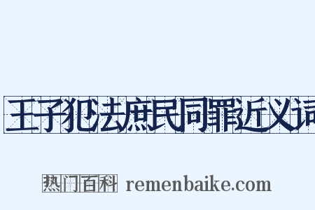 王子犯法庶民同罪近义词是什么意思的图片